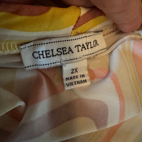 CHELSEA TAYLOR Stylish Multicolor Swirl Jumpsuit Size 2X F30 - Picture 13 of 13